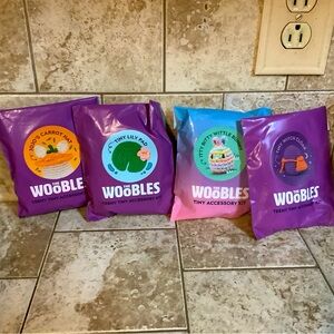 Woobles Tiny Carrot Hat, Lily Pad, Witch Cloak, Pastel Itty Bitty Wittle Bunny